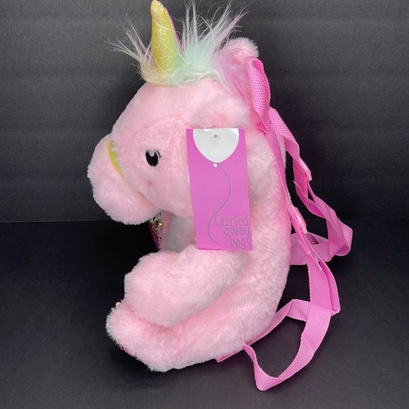 Carried Away Unicorn Plush Backpack Bag - Picture 4 of 4